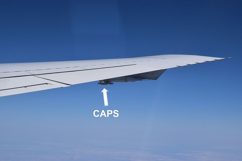 CAPS seen from the back of the DC-8
