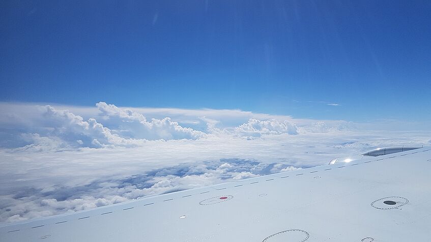 Clouds on the way to Kona, Hawaii.