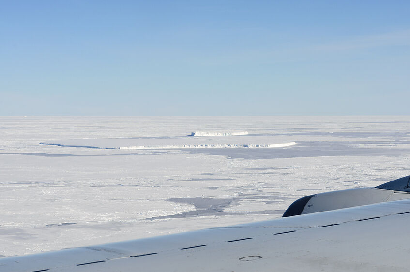 Icebergs on the way to Antarctica.