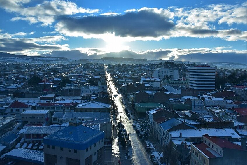 View over the City of Punta Arenas, Chile